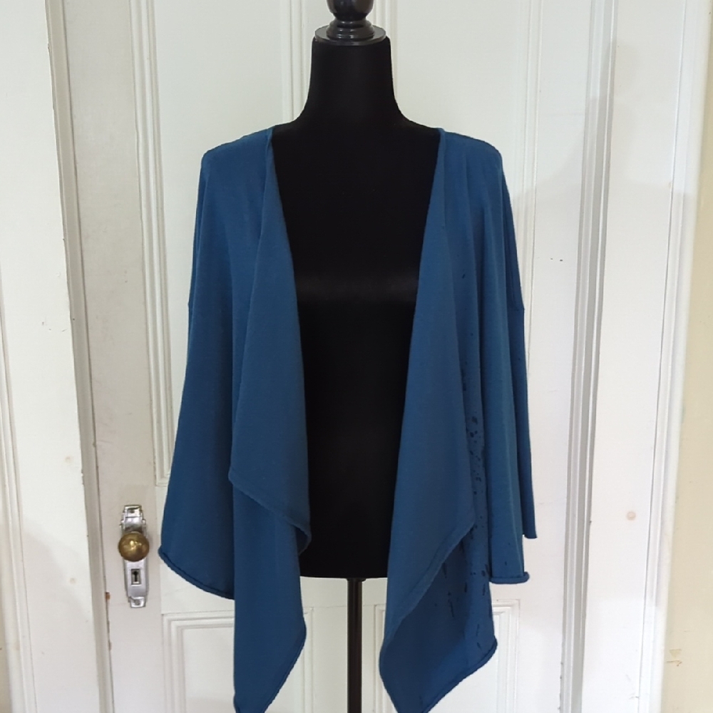 Lole Blue Women's Draped Cardigan